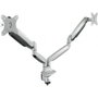 Tooq Soporte de Mesa para 2 Monitores 13''-32'' Plata con Pistón de Gas